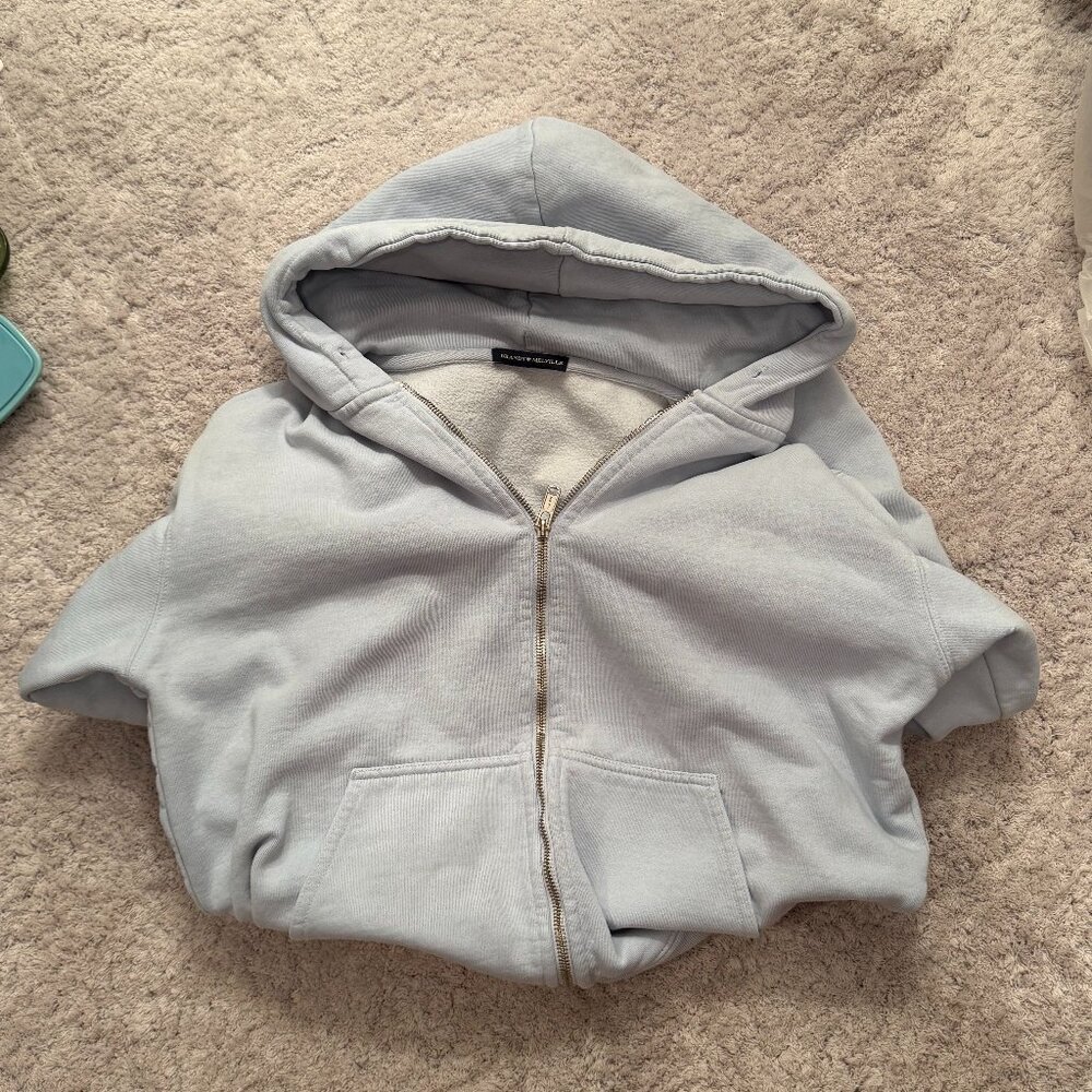 Brandy Melville Blue Zip Up